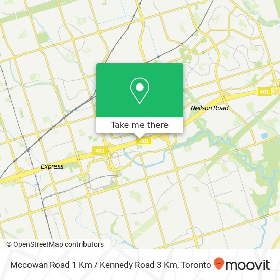 Mccowan Road 1 Km / Kennedy Road 3 Km plan