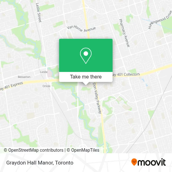 Graydon Hall Manor map