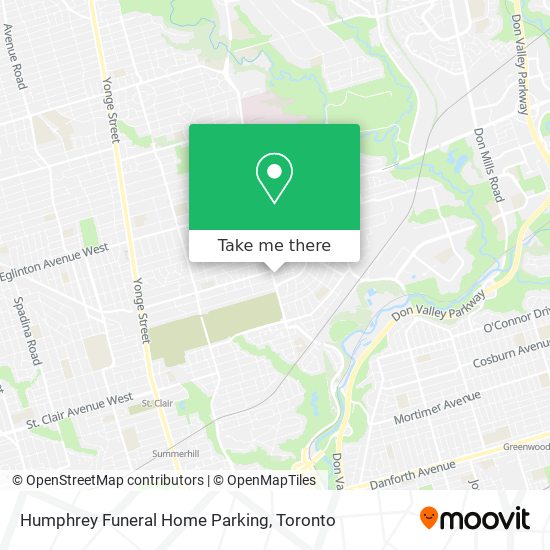 Humphrey Funeral Home Parking map