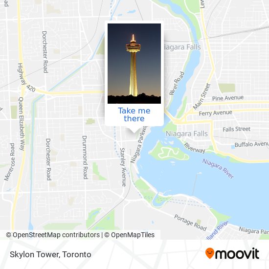 Skylon Tower map