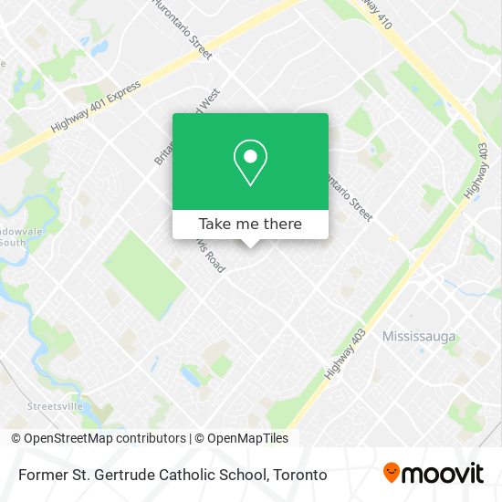 Former St. Gertrude Catholic School map