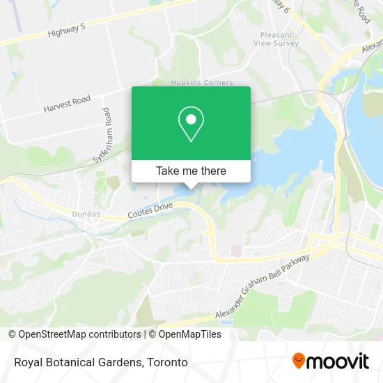 Royal Botanical Gardens map