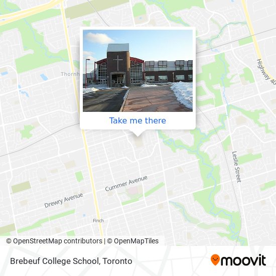 Brebeuf College School map