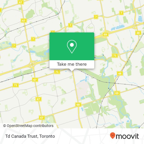 Td Canada Trust map