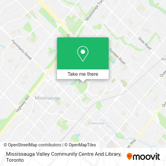 Mississauga Valley Community Centre And Library map