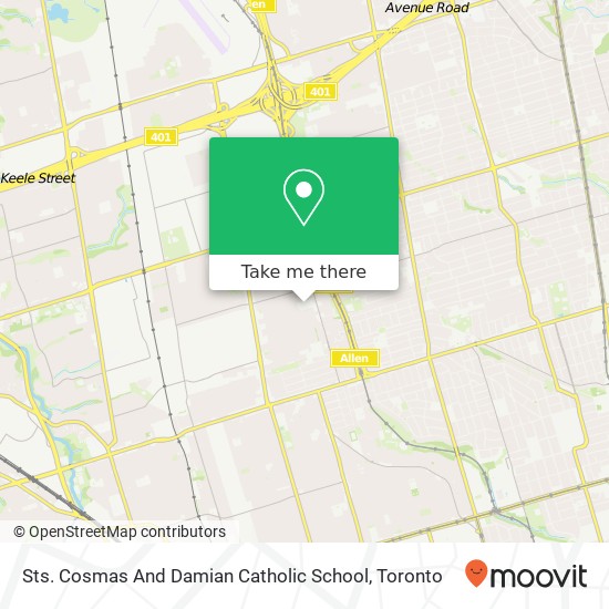 Sts. Cosmas And Damian Catholic School map