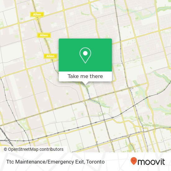 Ttc Maintenance/Emergency Exit map