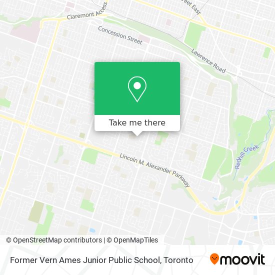Former Vern Ames Junior Public School map