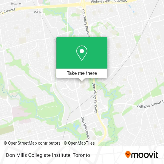 Don Mills Collegiate Institute map