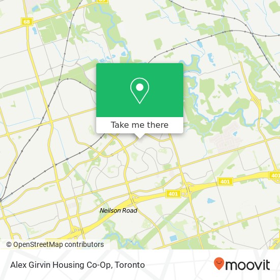 Alex Girvin Housing Co-Op map