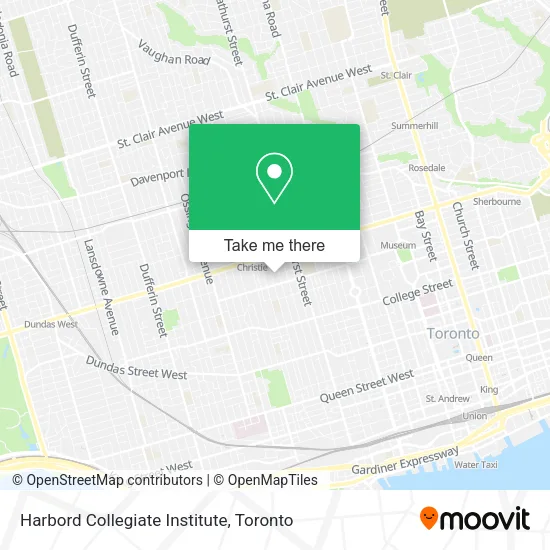 Harbord Collegiate Institute map