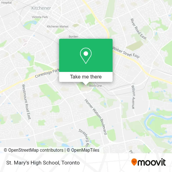 St. Mary's High School map