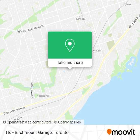 Ttc - Birchmount Garage map