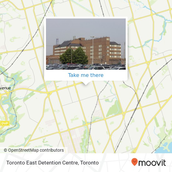 Toronto East Detention Centre map