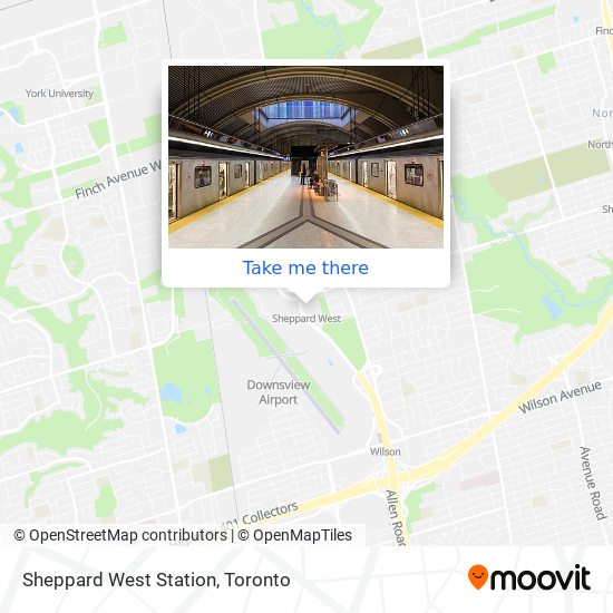 Sheppard West Station map