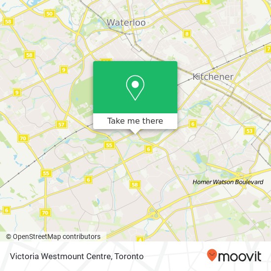 Victoria Westmount Centre map