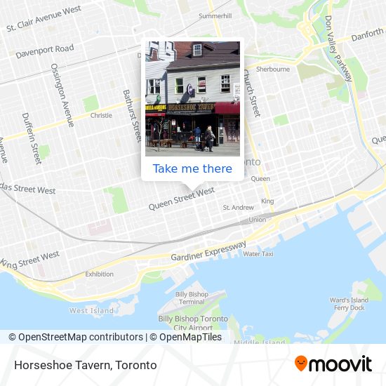 Horseshoe Tavern map