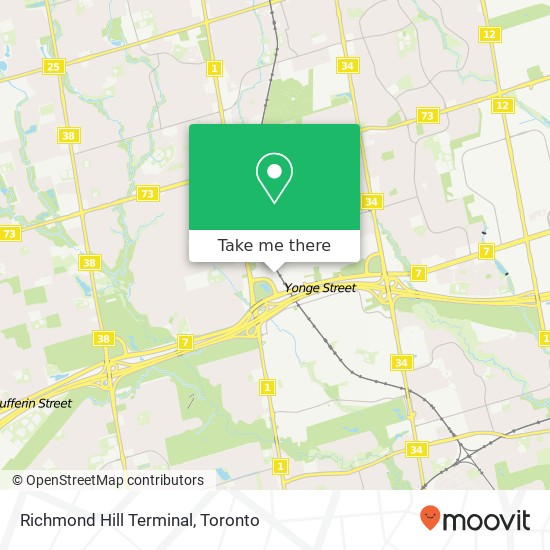 Richmond Hill Terminal map