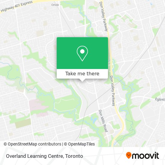 Overland Learning Centre map