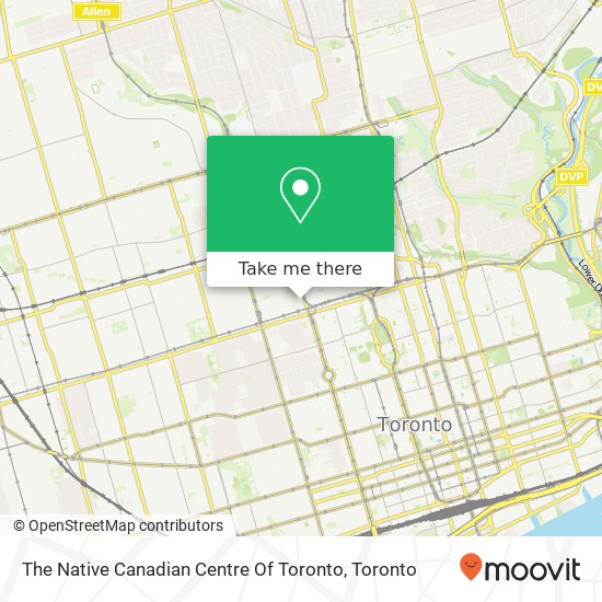 The Native Canadian Centre Of Toronto map