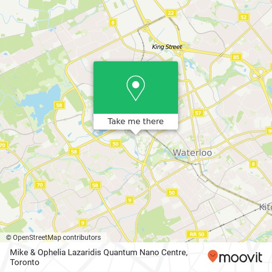 Mike & Ophelia Lazaridis Quantum Nano Centre map