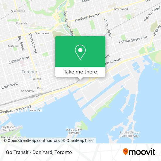 Go Transit - Don Yard map