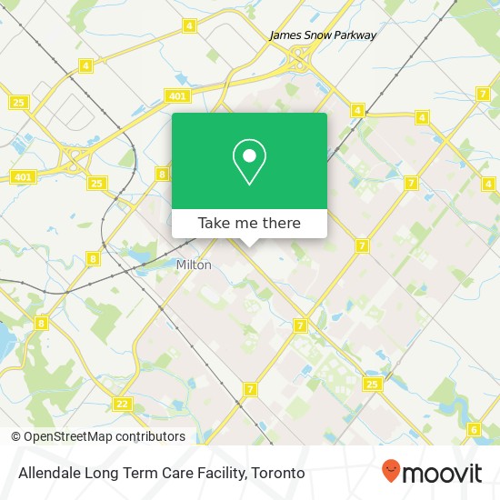 Allendale Long Term Care Facility map