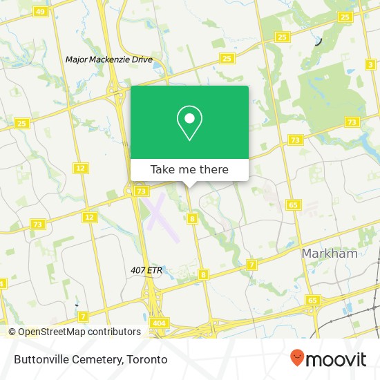 Buttonville Cemetery map