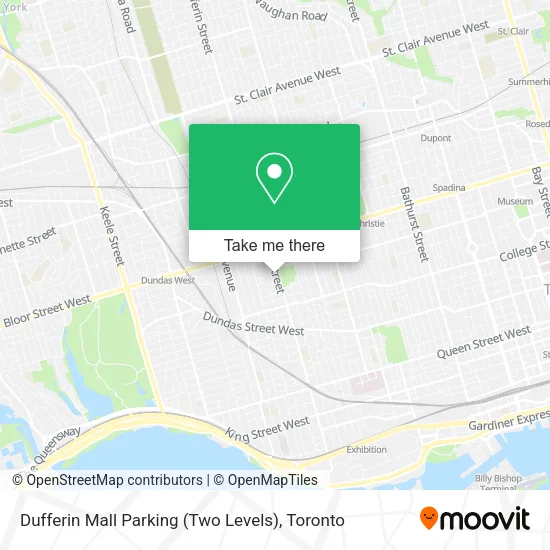 Dufferin Mall Parking (Two Levels) map