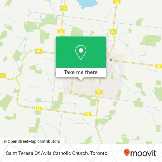 Saint Teresa Of Avila Catholic Church map
