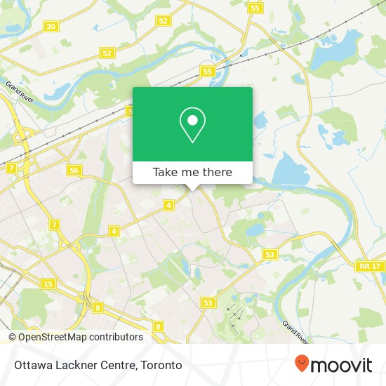 Ottawa Lackner Centre map