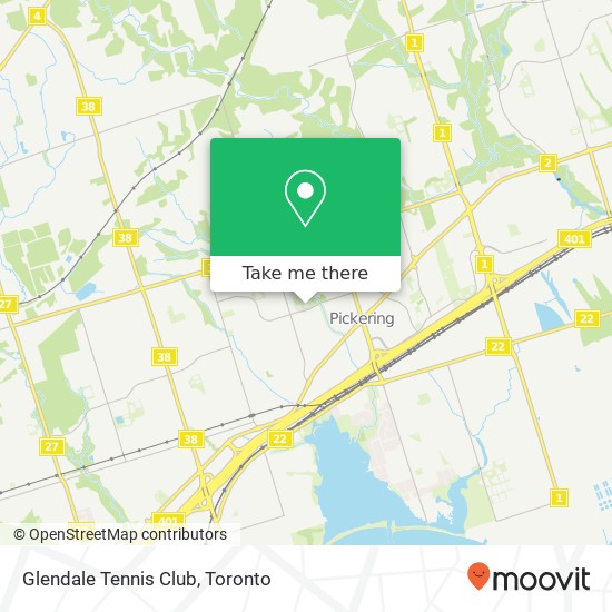 Glendale Tennis Club map