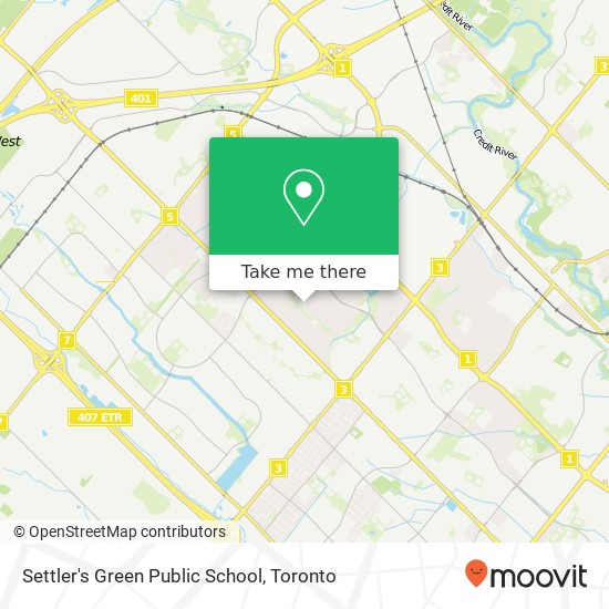 Settler's Green Public School map