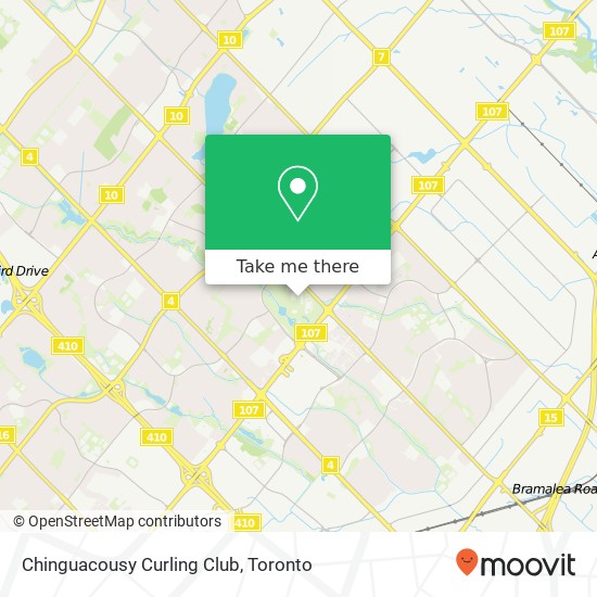 Chinguacousy Curling Club map