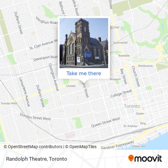 Randolph Theatre map