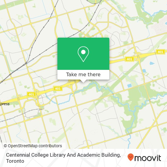 Centennial College Library And Academic Building map