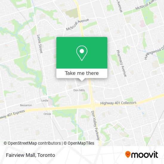 Mapa Fairview Mall