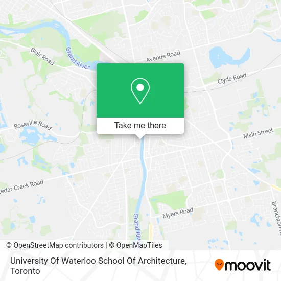 University Of Waterloo School Of Architecture map