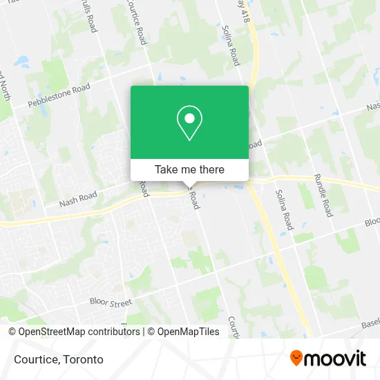 Courtice map