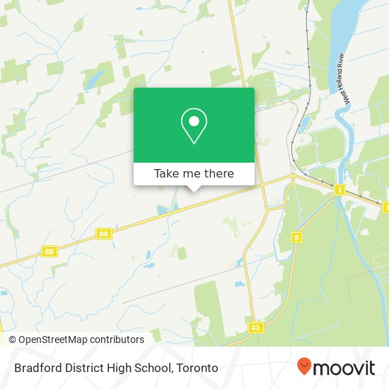 Bradford District High School map