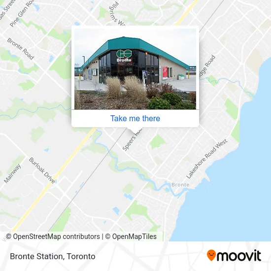 Bronte Station map