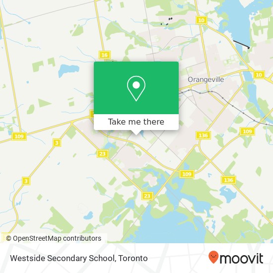 Westside Secondary School map