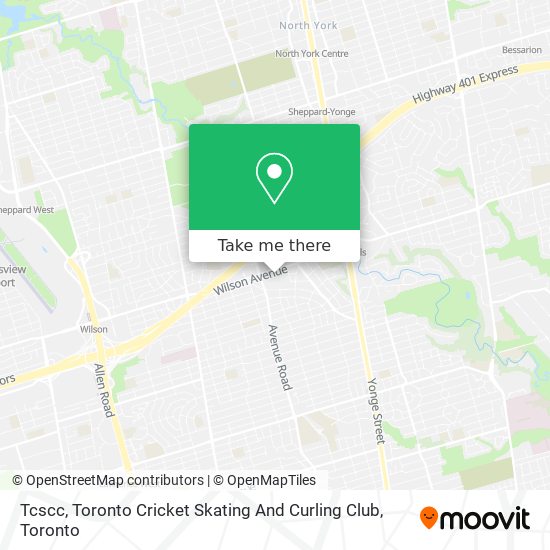 Tcscc, Toronto Cricket Skating And Curling Club map