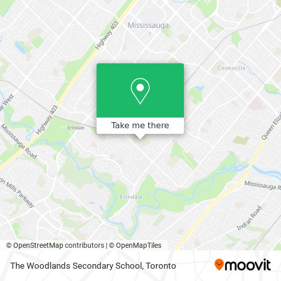 The Woodlands Secondary School map