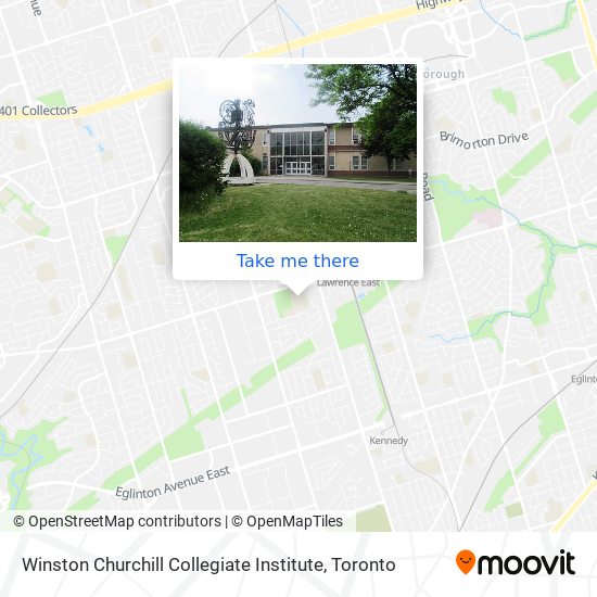 Winston Churchill Collegiate Institute map