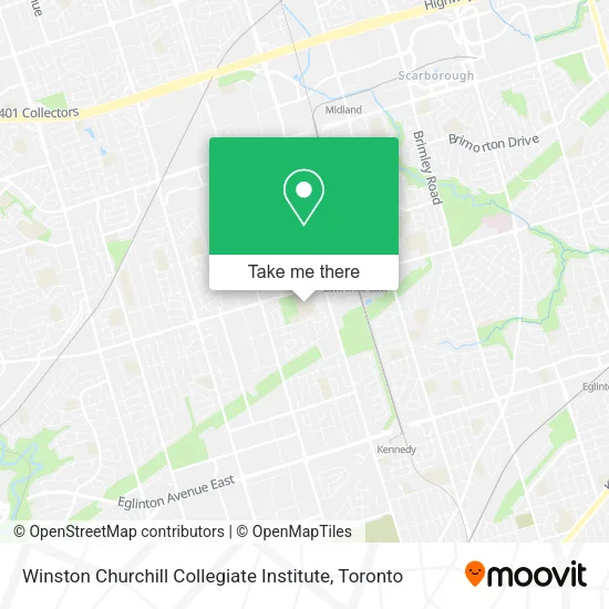 Winston Churchill Collegiate Institute map