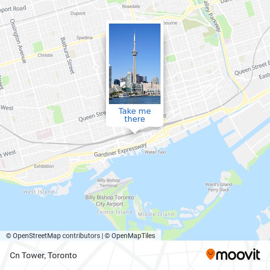 Cn Tower map