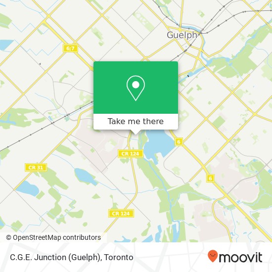 C.G.E. Junction (Guelph) map