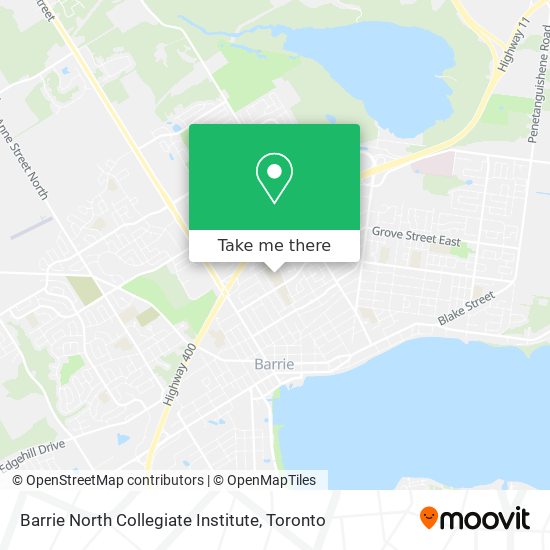 Barrie North Collegiate Institute map