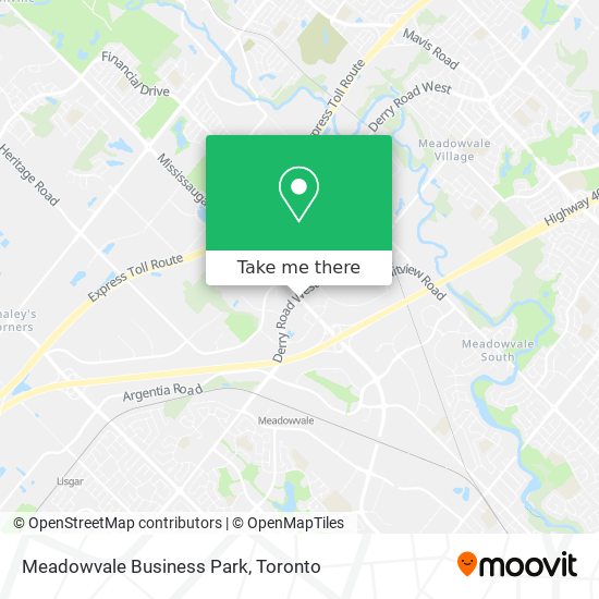 Meadowvale Business Park map